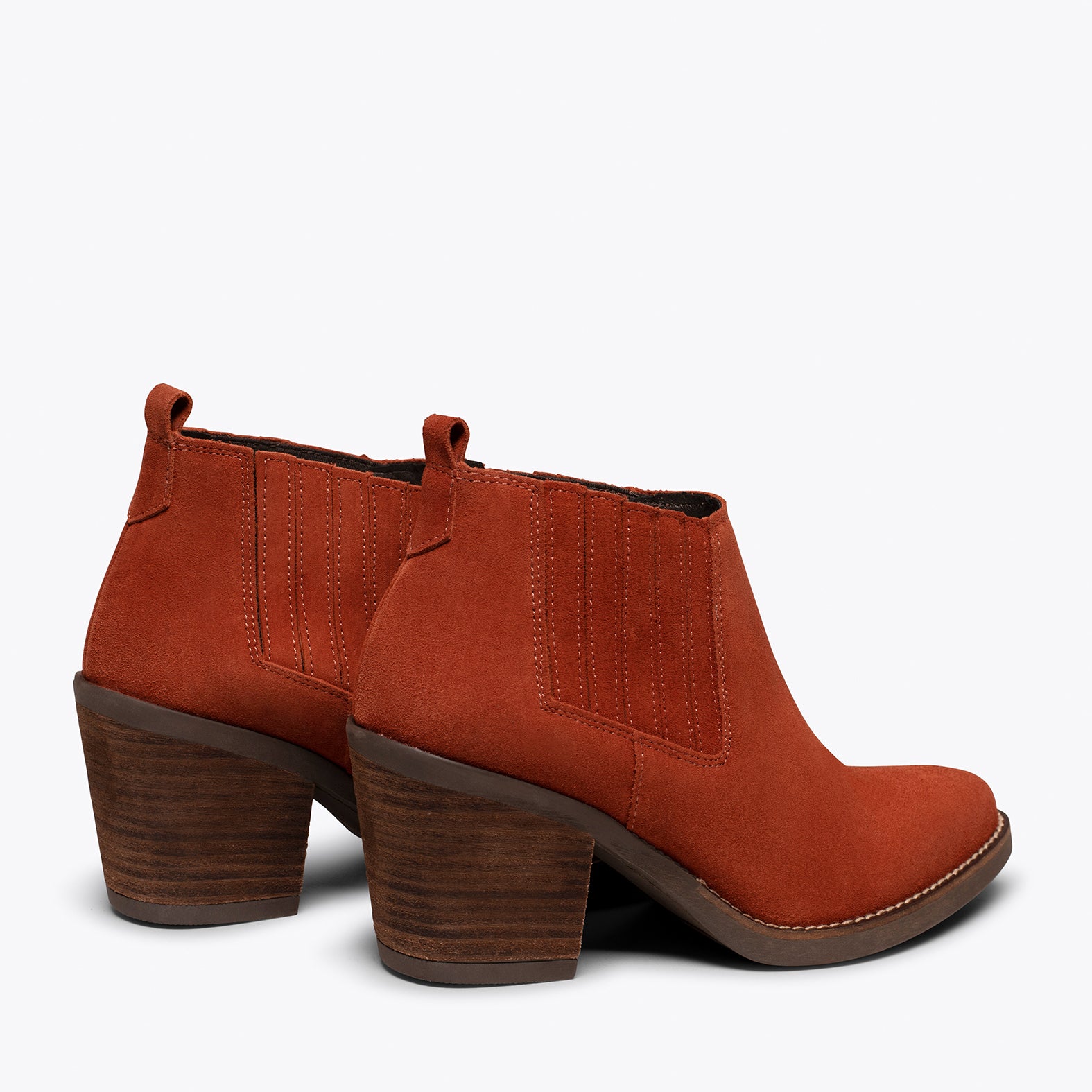 ALABAMA - Bottines country à élastique TUILE