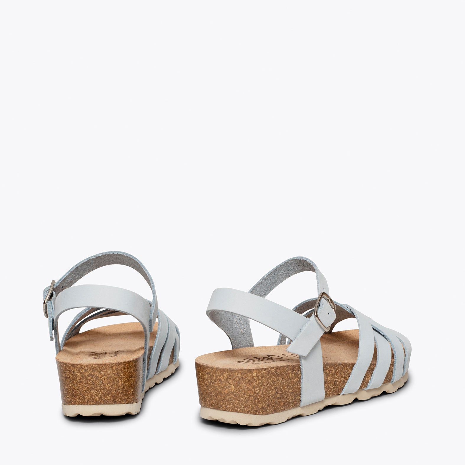 PRINCESS – BLUE suede bio sandals for kids