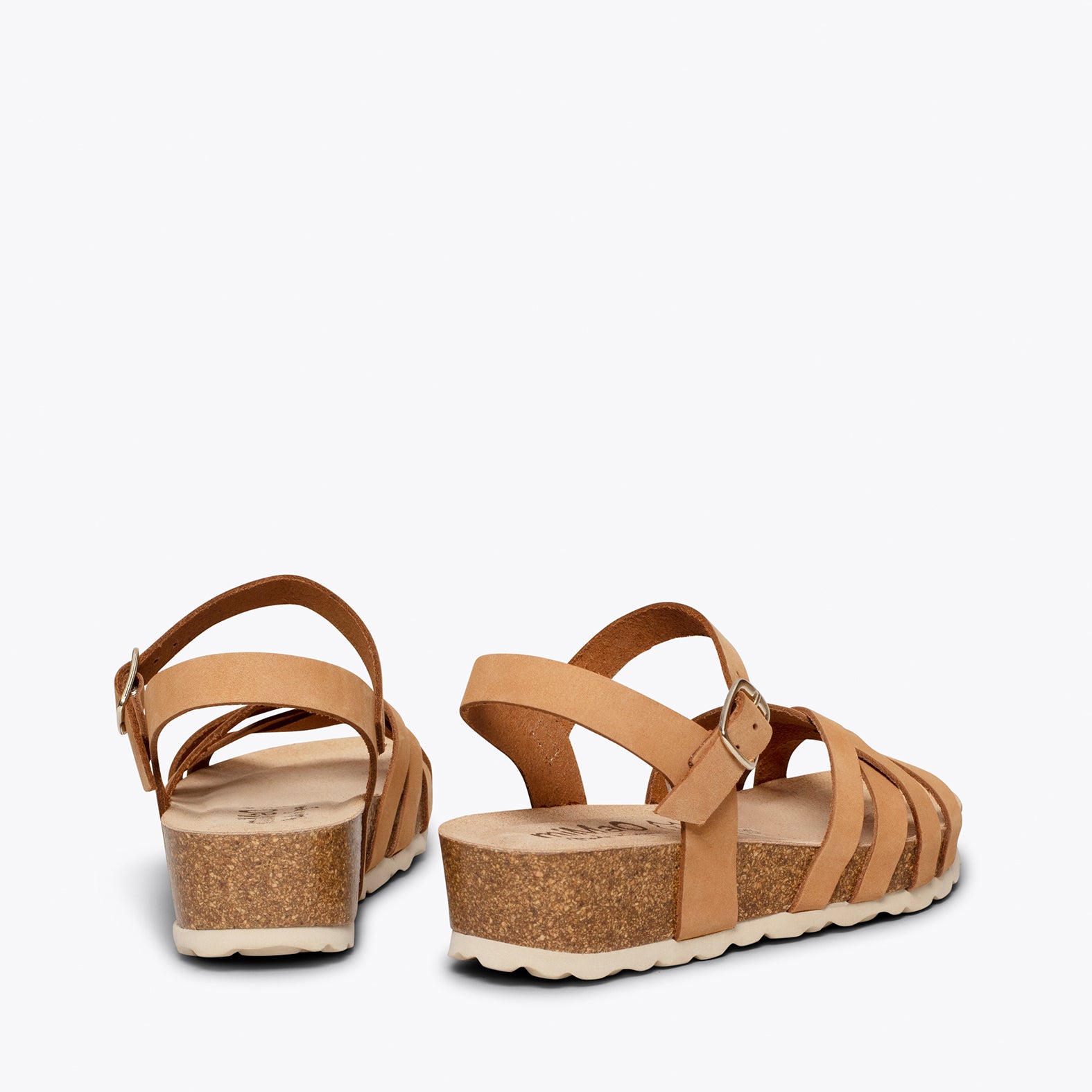 PRINCESS – CAMEL suede bio sandals for kids