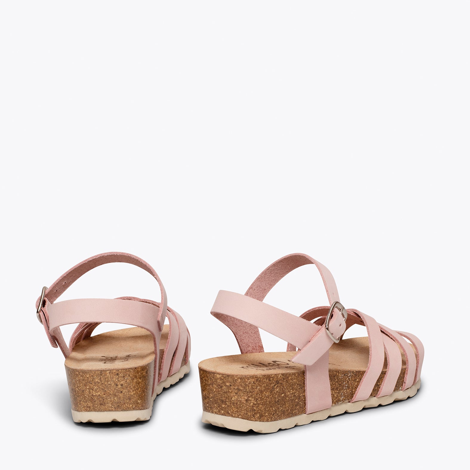 PRINCESS – PINK suede bio sandals for kids
