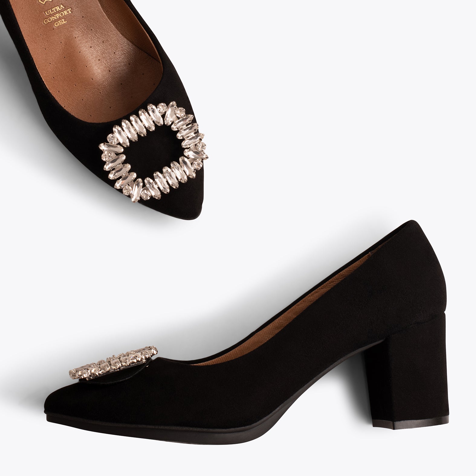 URBAN S CRISTAL - Zapatos de tacón con pedrería NEGRO - miMaO ®