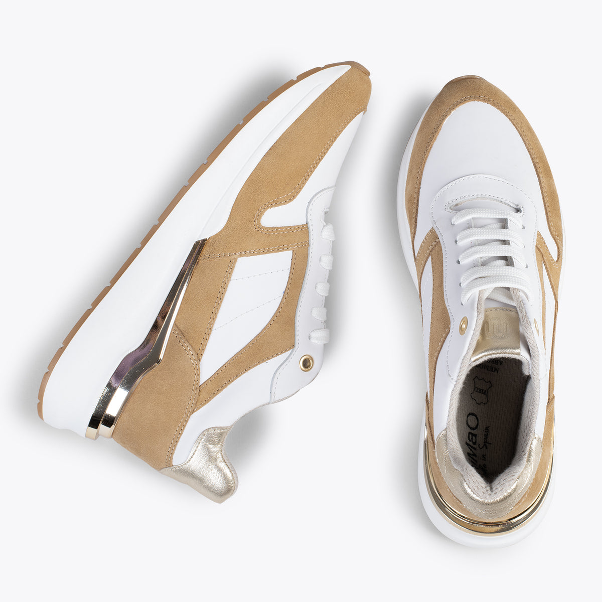 FREEDOM – BEIGE sneakers with removable insole
