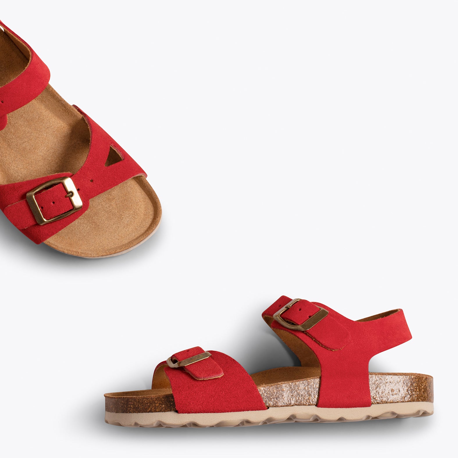 POLO Sandalias de niña ROJAS Bio