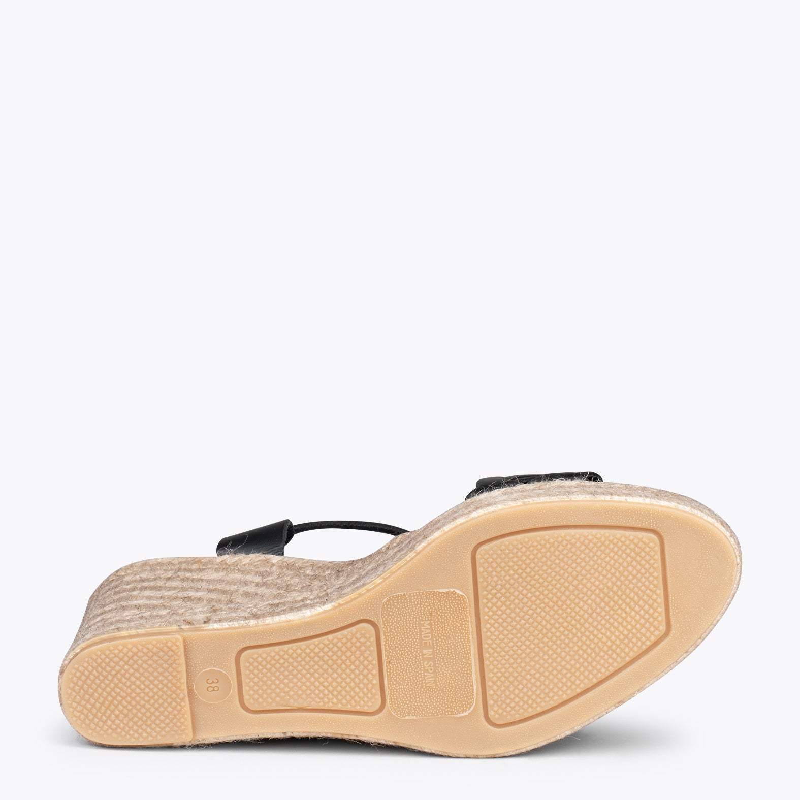 OASIS – Espadrilles à tige tressée NOIR