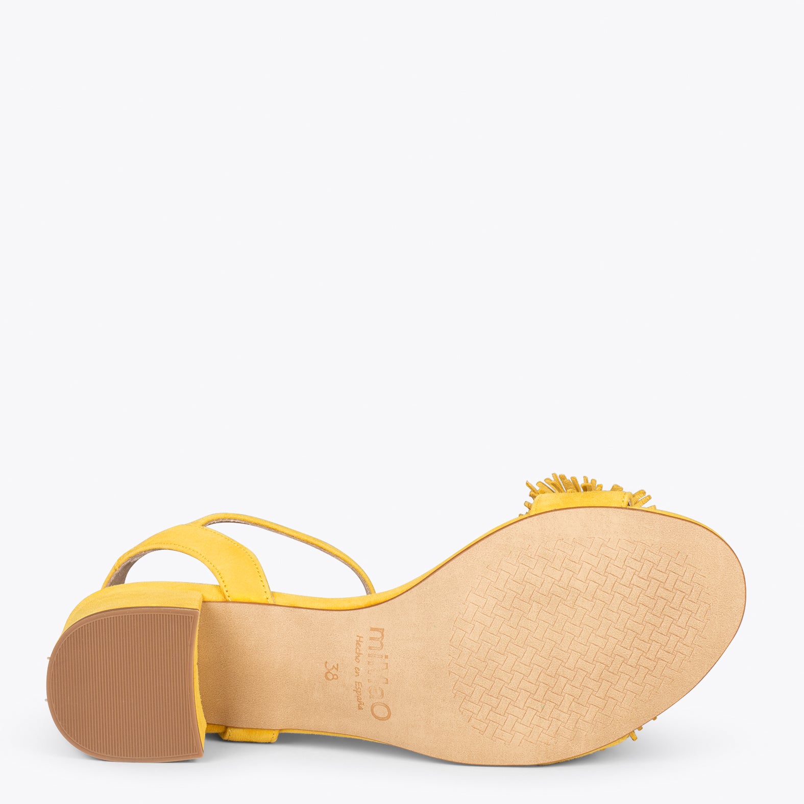 ZINNIA - Sandalias de fiesta con adorno floral AMARILLO