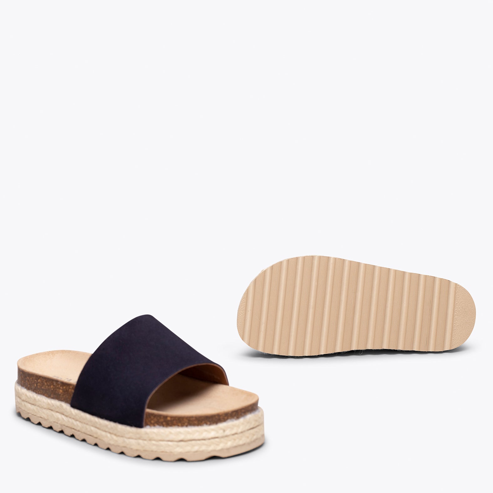 STRAWBERRY – NAVY flat sandals for girls