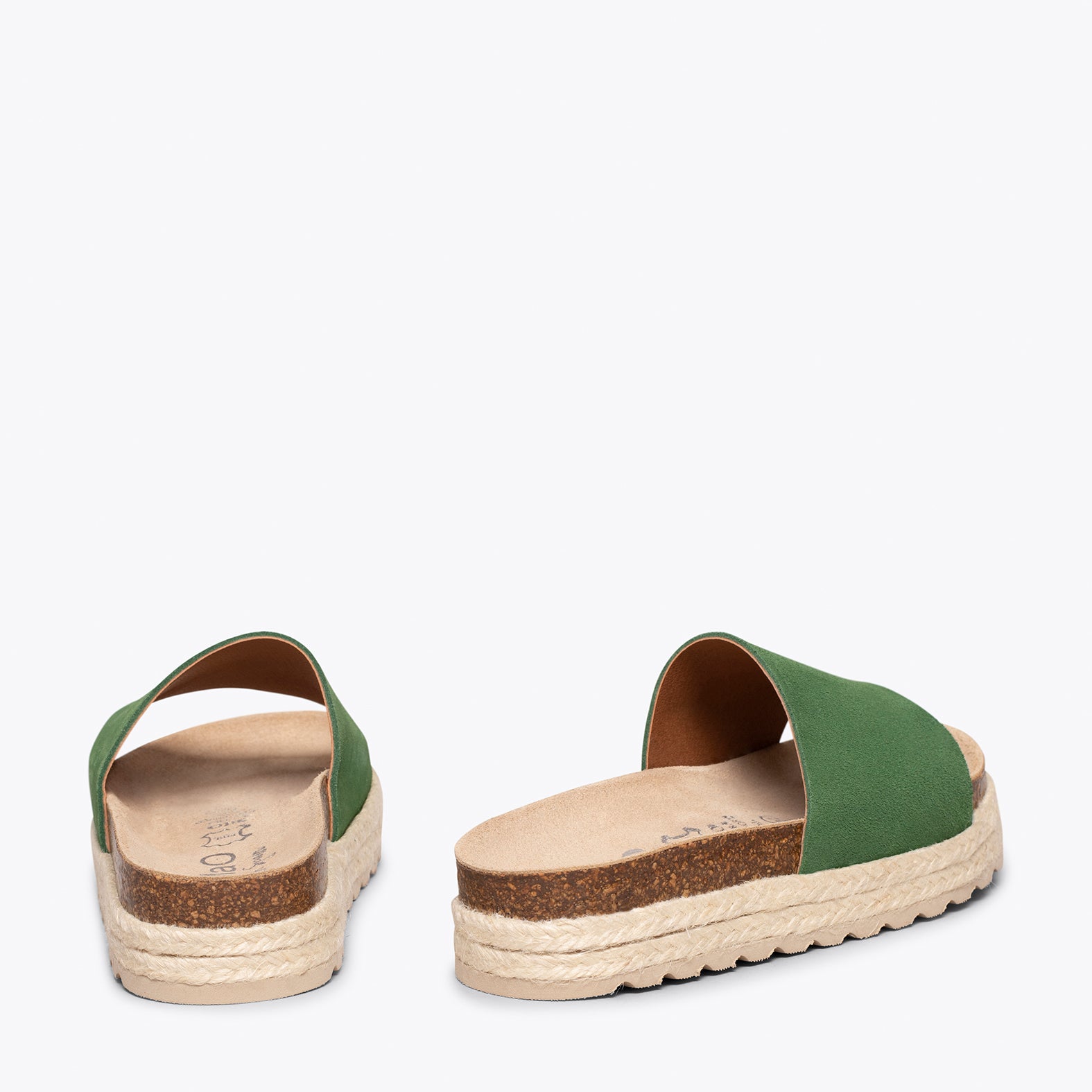 STRAWBERRY – GREEN flat sandals for girls