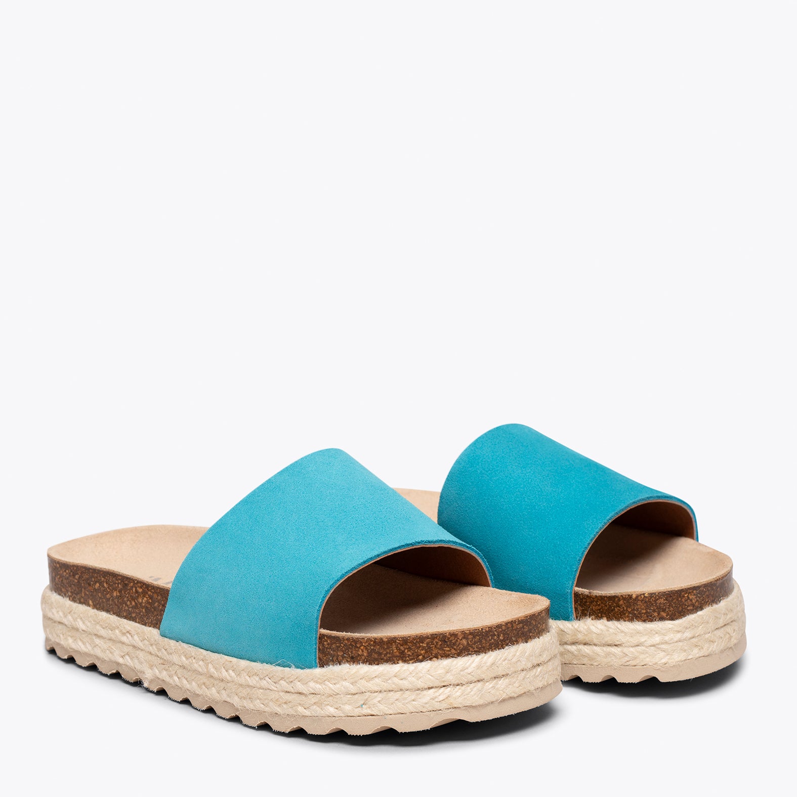 STRAWBERRY –TURQUOISE flat sandals for girls
