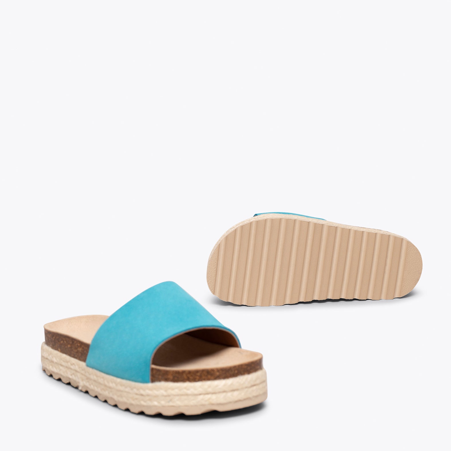 STRAWBERRY –TURQUOISE flat sandals for girls