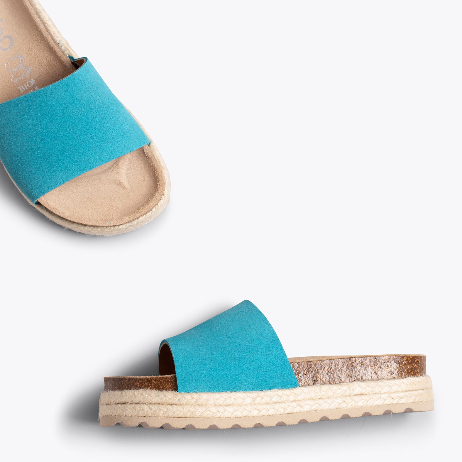 STRAWBERRY –TURQUOISE flat sandals for girls