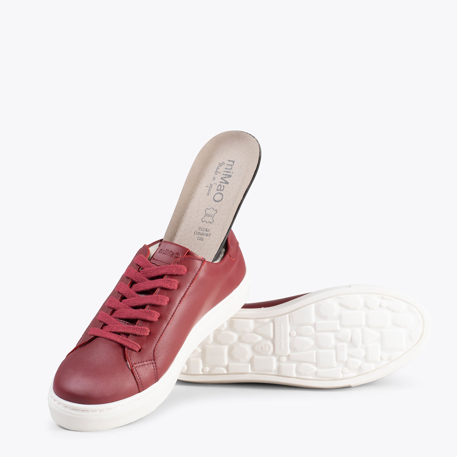 SNEAKER – BURGUNDY elegant lifestyle sneakers