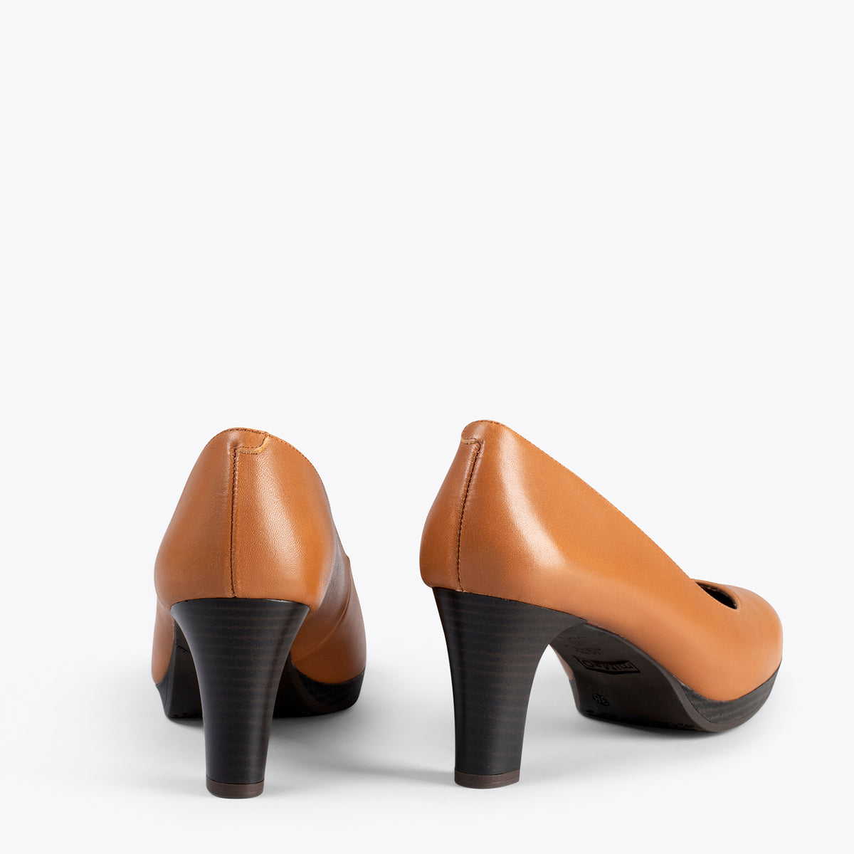 AZAFATA - Zapatos con tacón y plataforma CAMEL