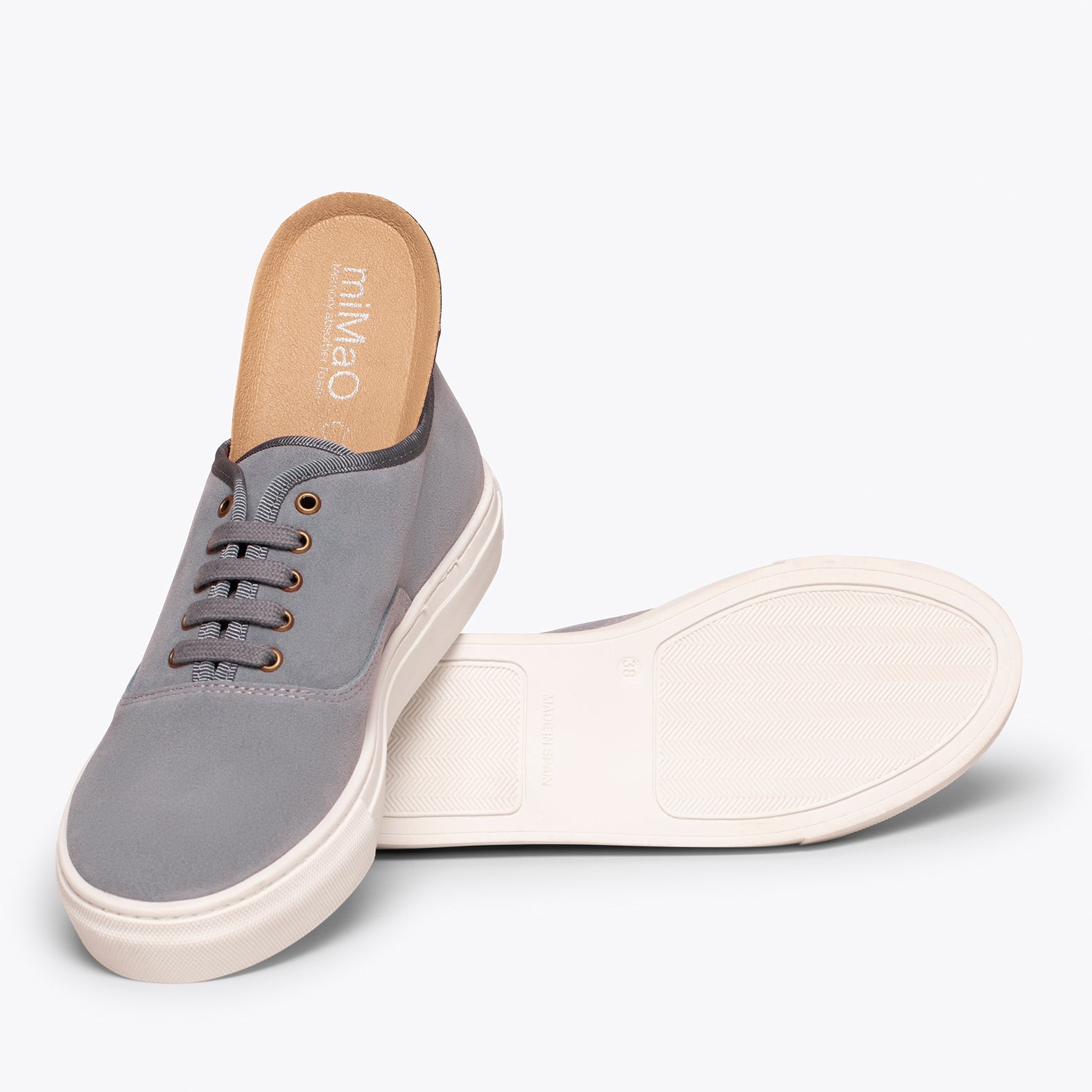 WANDER Zapatillas con plataforma de mujer GRIS