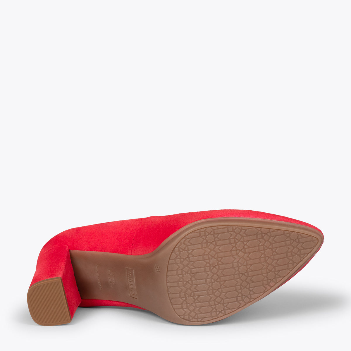 URBAN – RED suede leather high heel