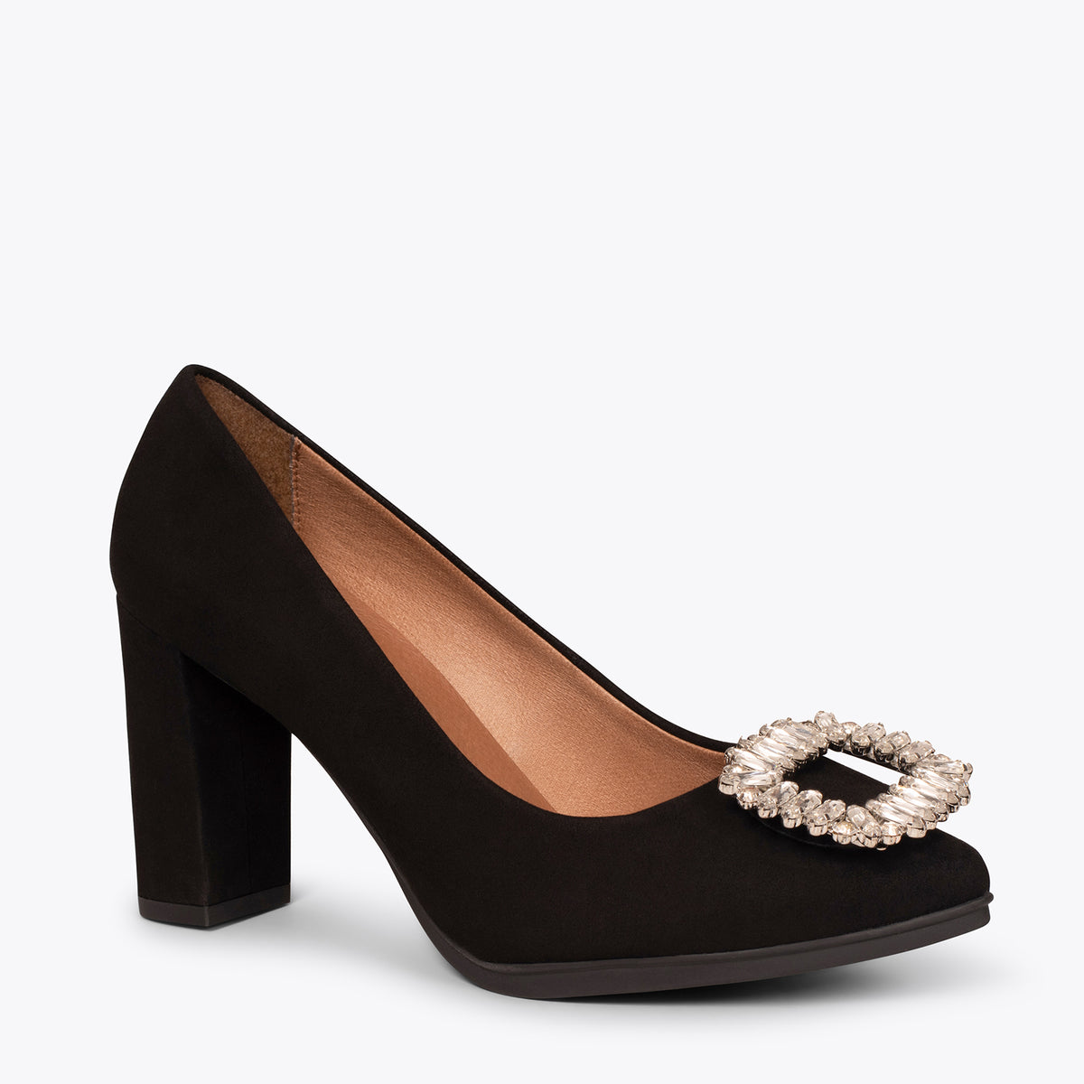 URBAN CRISTAL - Zapatos de tacón con pedrería NEGRO
