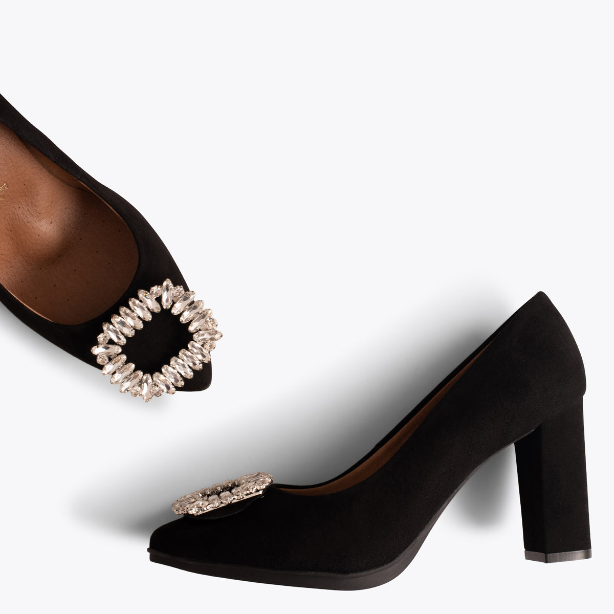 URBAN CRISTAL - Zapatos de tacón con pedrería NEGRO