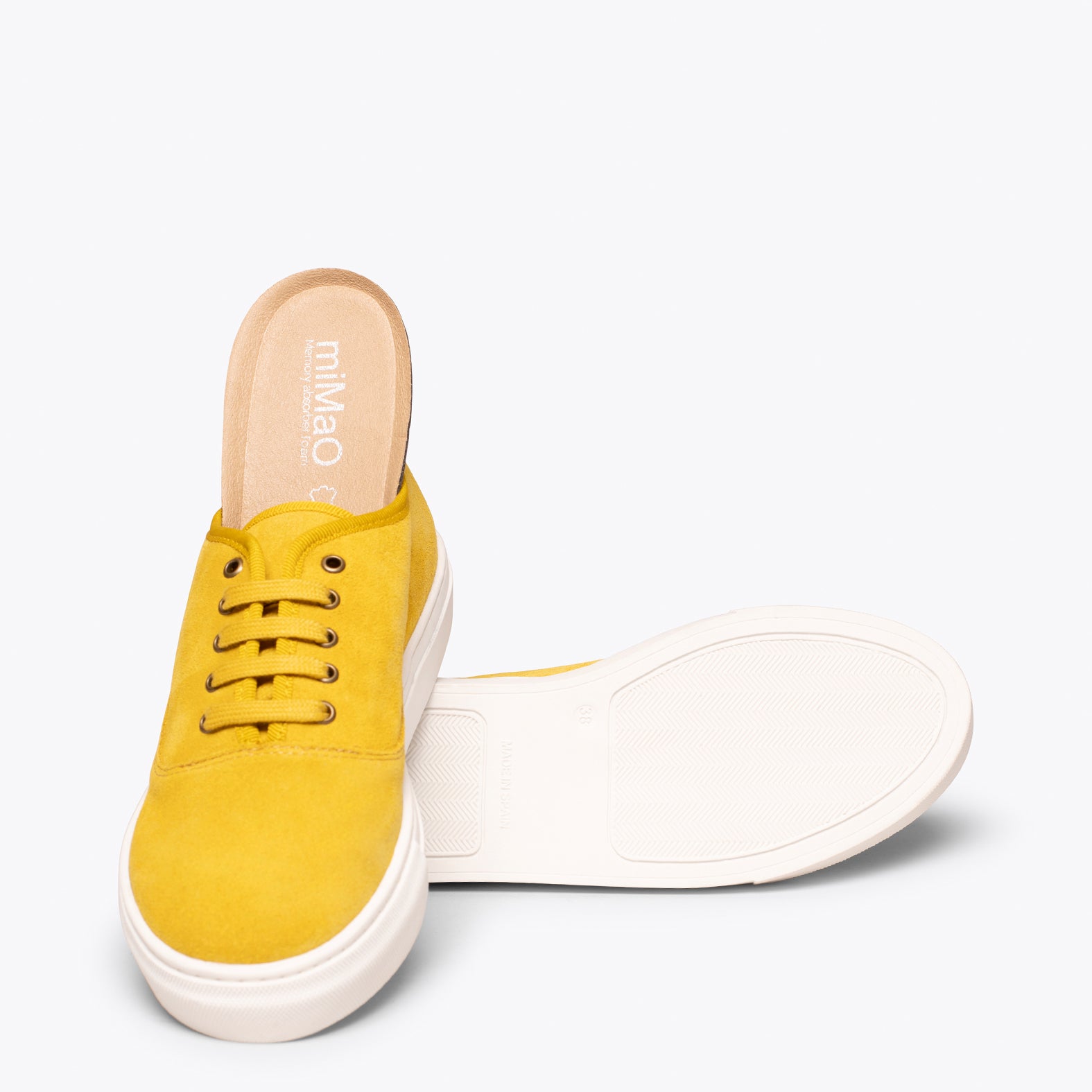 WANDER Zapatillas con plataforma de mujer AMARILLA