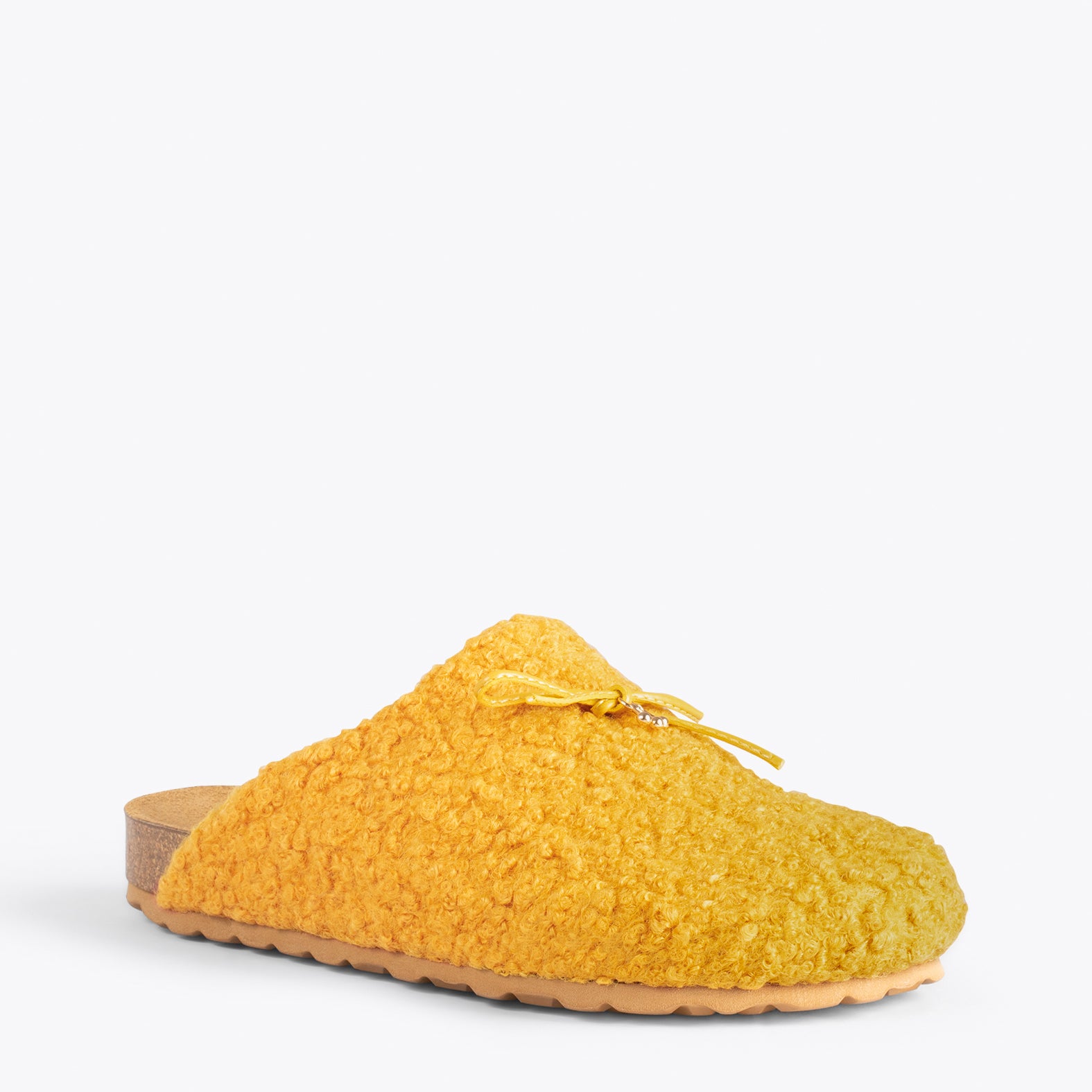 SWEET DREAMS – Zapatillas de estar por casa con lacito AMARILLO