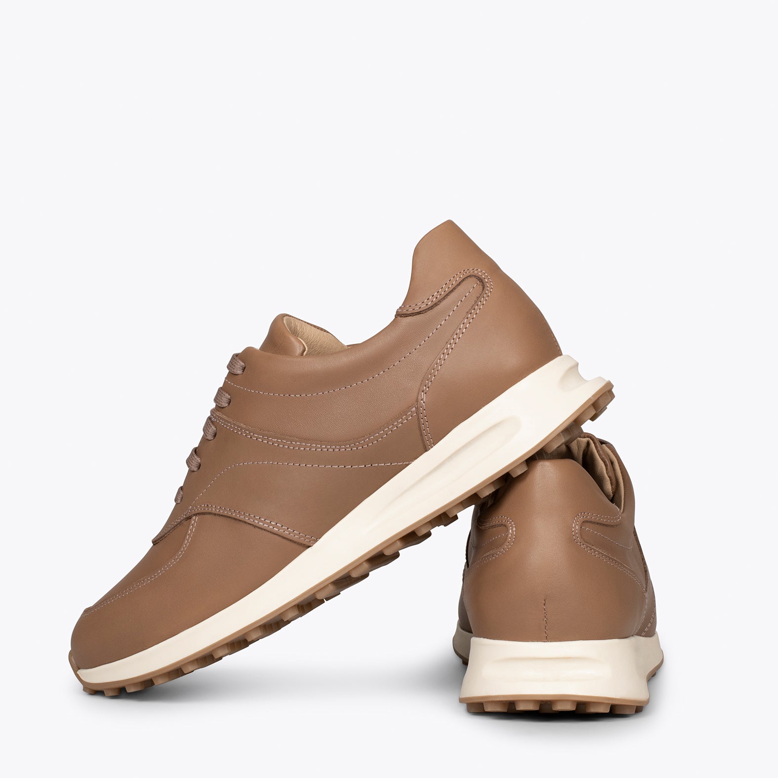 YORK – TAUPE elegant sneakers