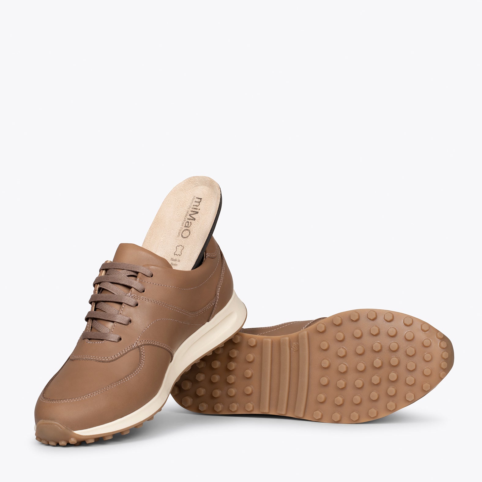 YORK – TAUPE elegant sneakers