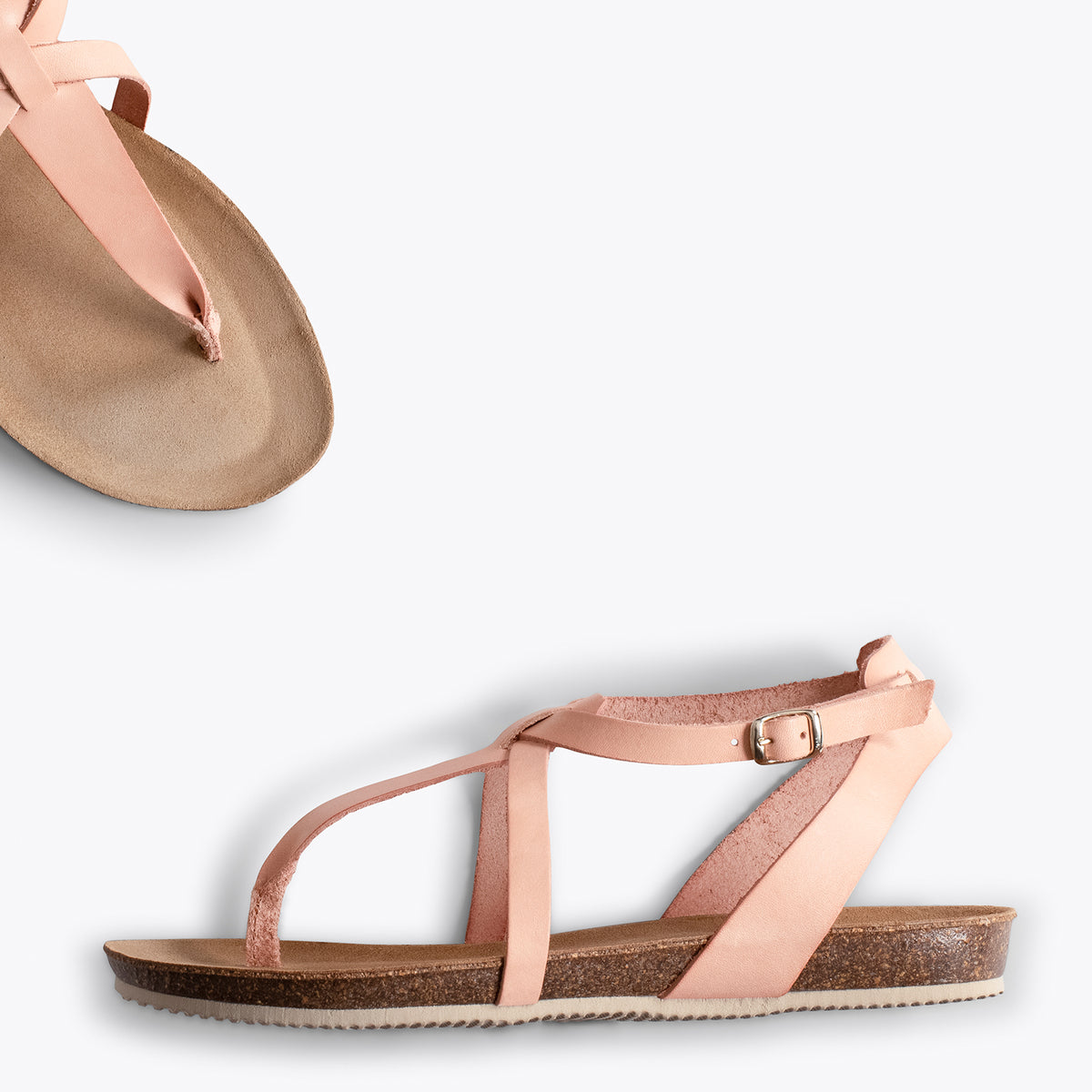 MARIPOSA - Sandalias de dedo NUDE BIO