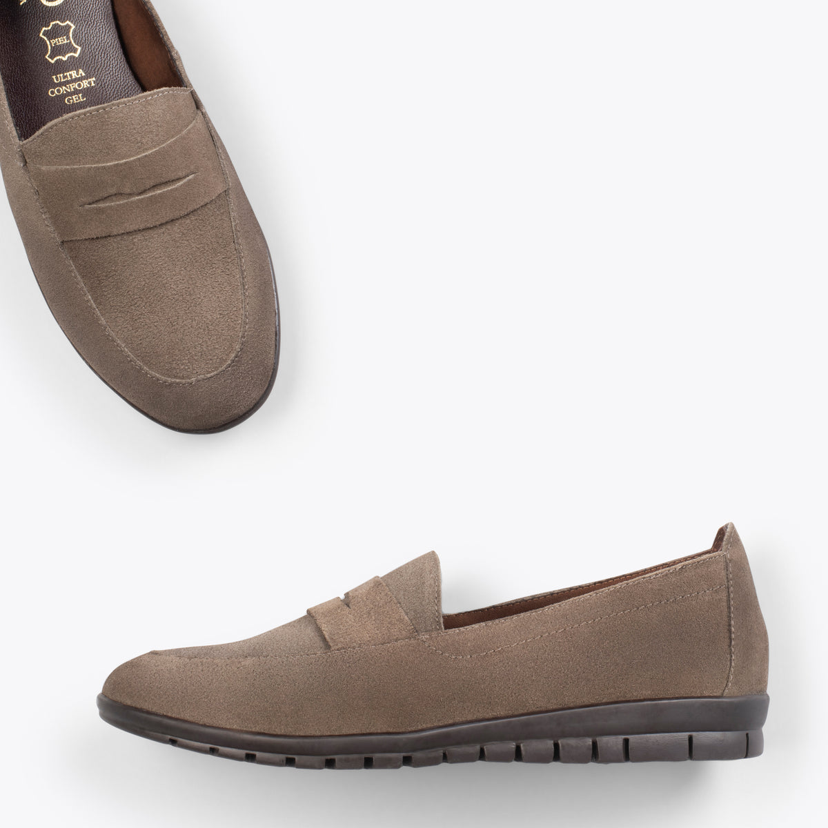360 - Mocasines con antifaz TAUPE