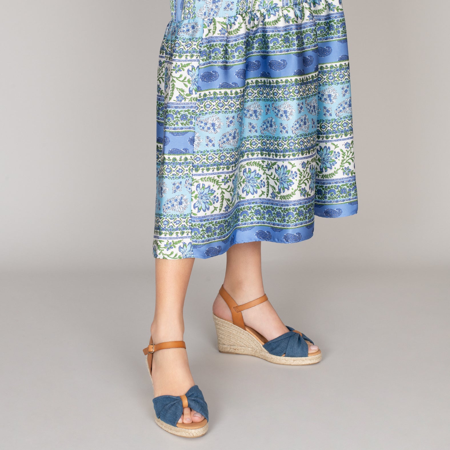 PALMA - Espadrilles en denim BLEU