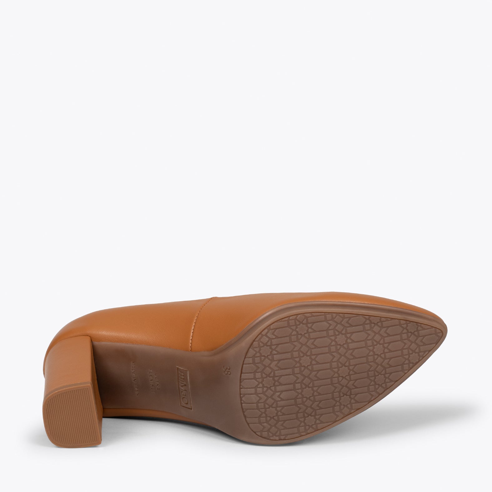 URBAN SALON – CAMEL nappa leather high heel