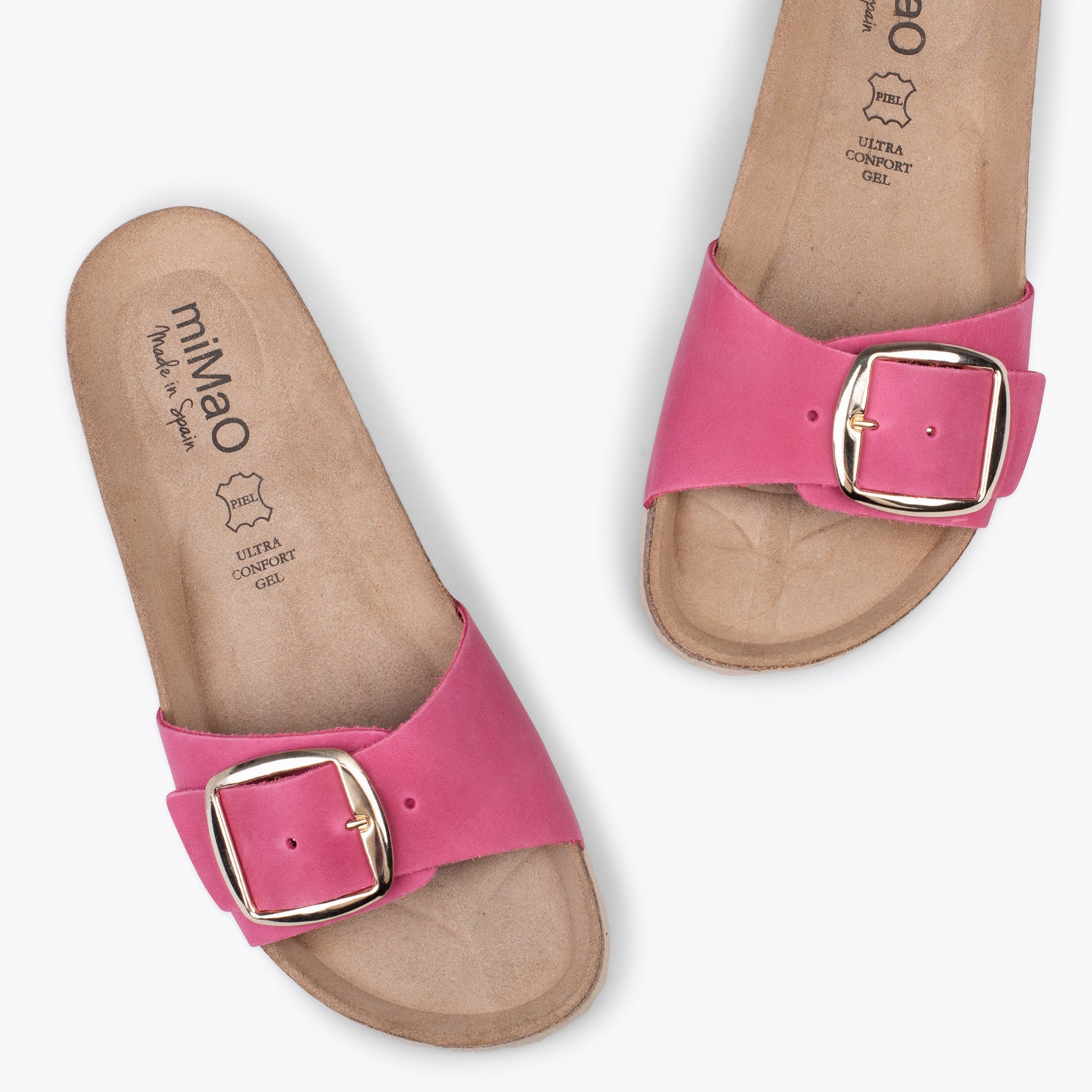 CLAVEL – Sandalias planas de mujer FUCSIA