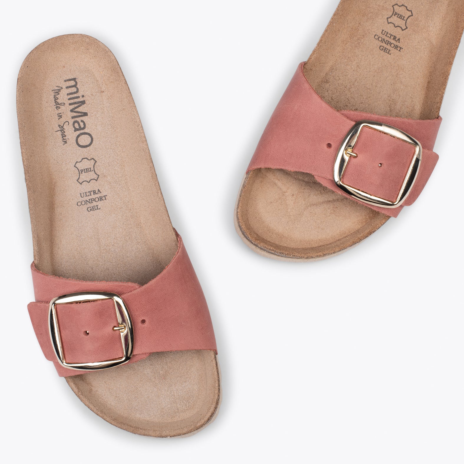 CLAVEL – Sandalias planas de mujer TEJA