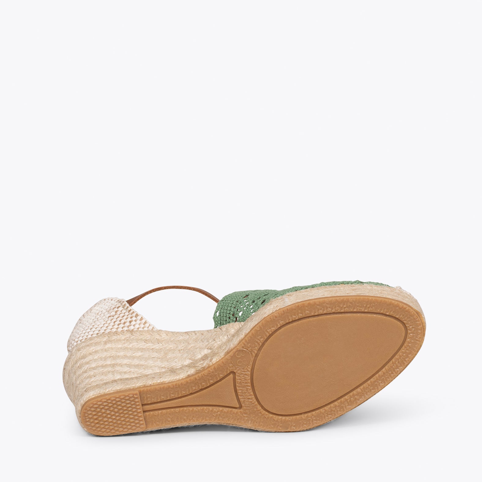 IBIZA - Alpargatas de ganchillo VERDE