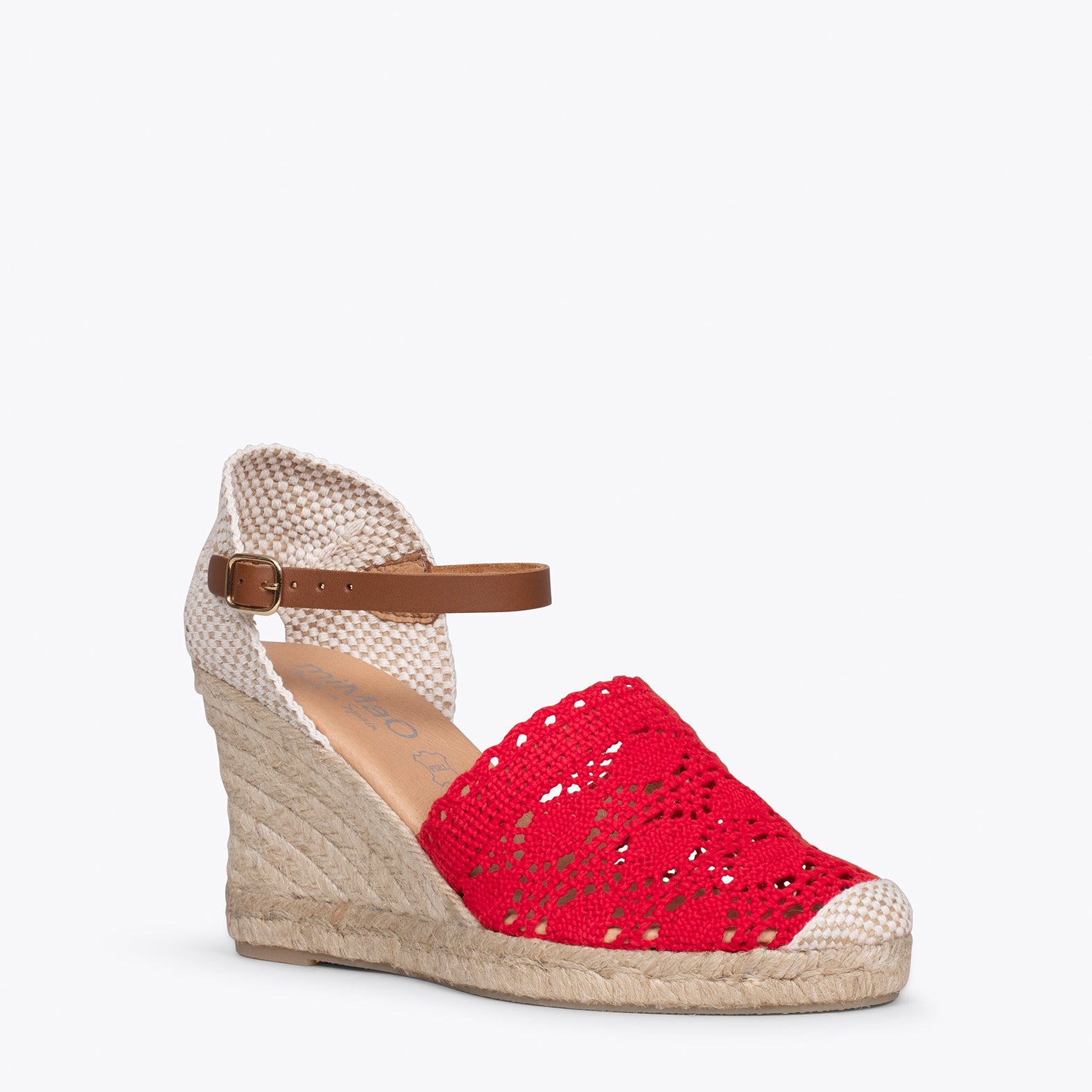 IBIZA – RED crocheted espadrilles