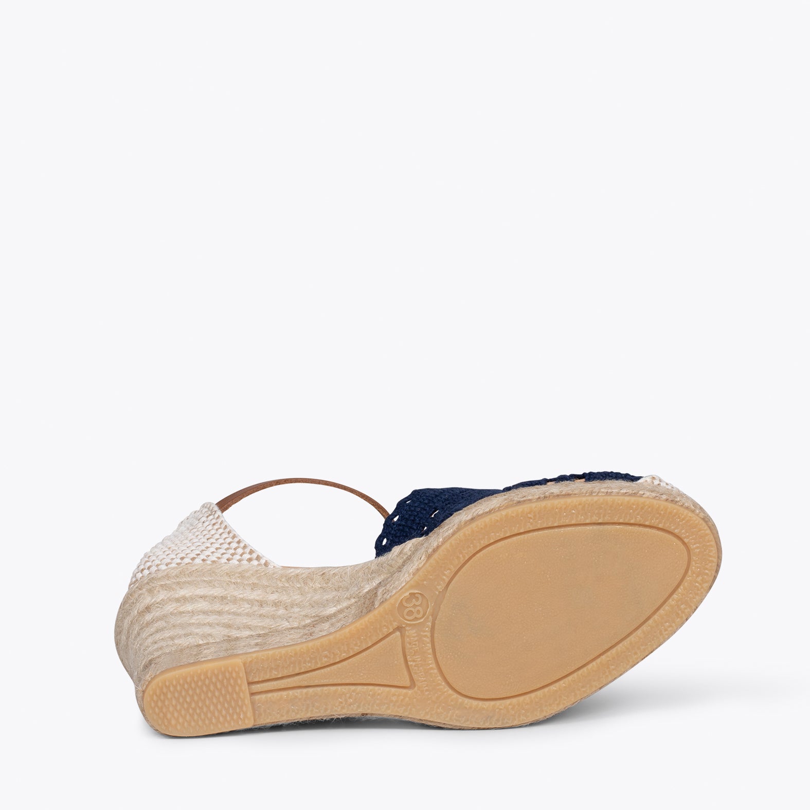 IBIZA – NAVY crocheted espadrilles