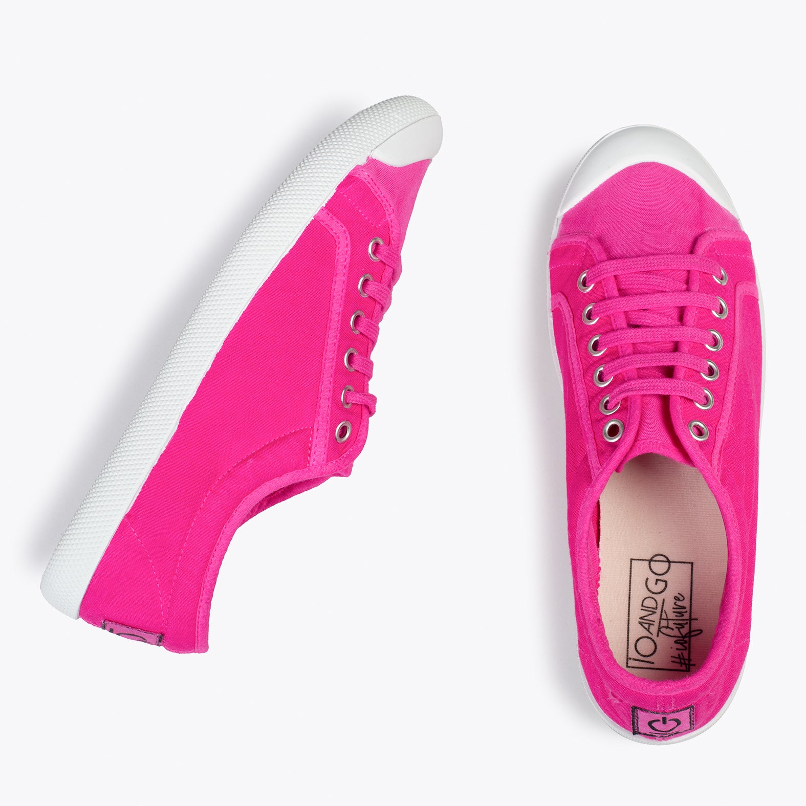 BAOBAB – FUCHSIA BCI cotton sneakers from IO&GO