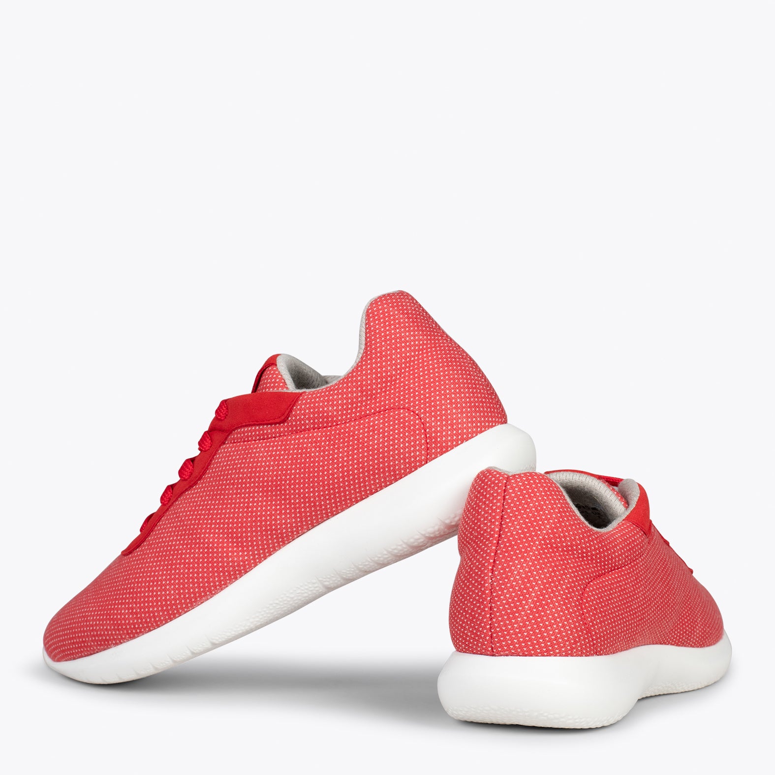 YOGA – Zapatillas deportivas de lana merino ROJO