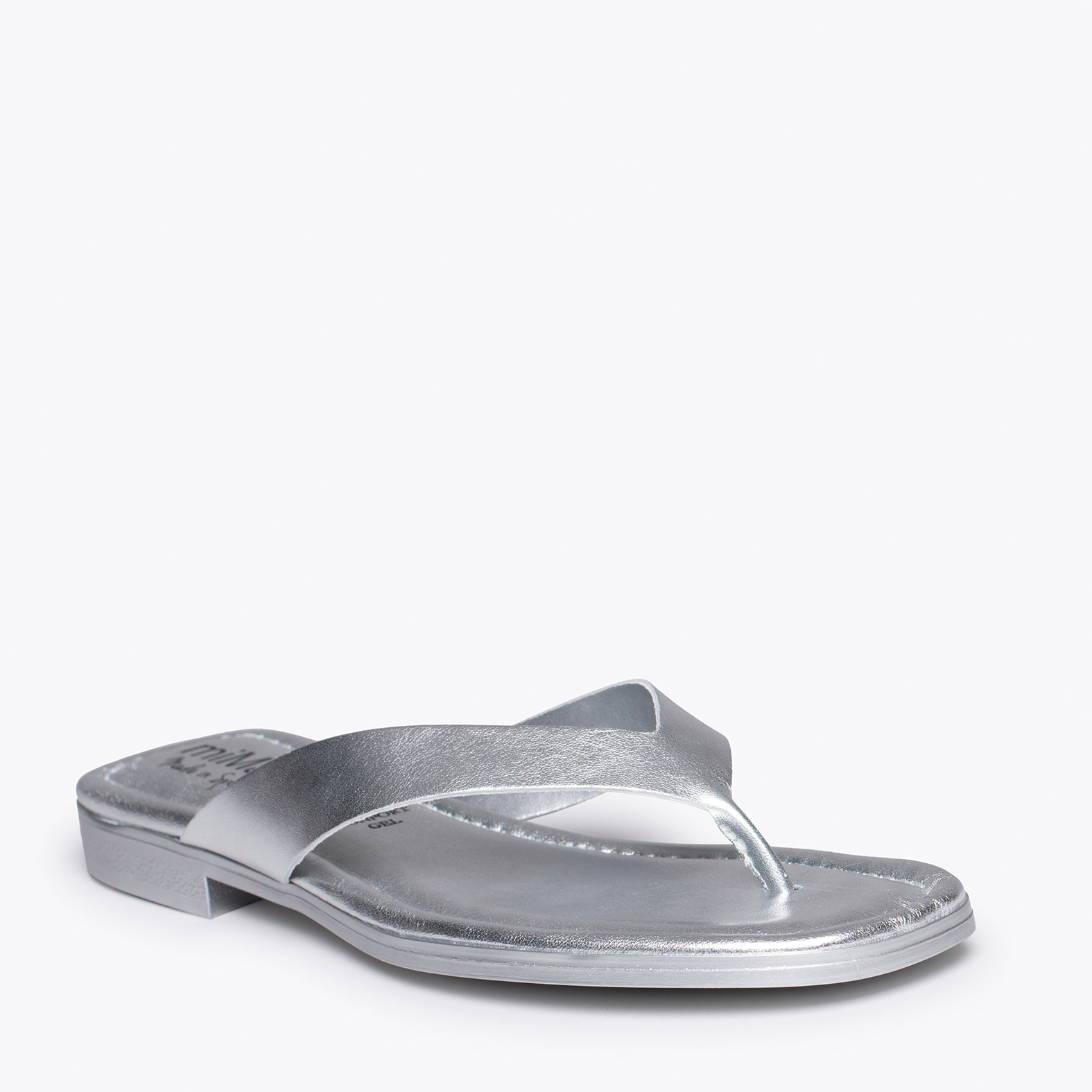 FLIP FLOP - Sandalias de dedo planas PLATA