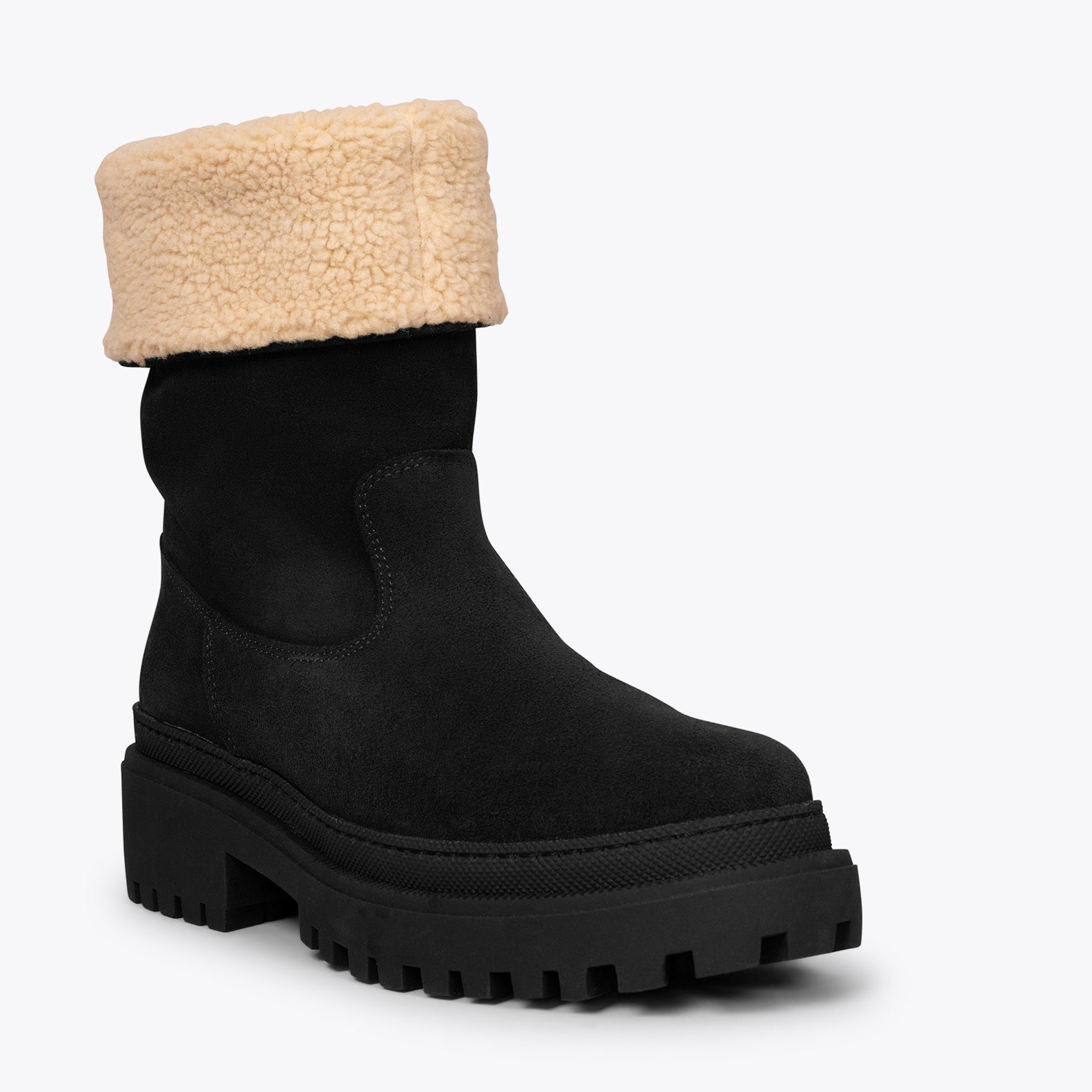 POLAR Botas NEGRAS de piel hidrófuga