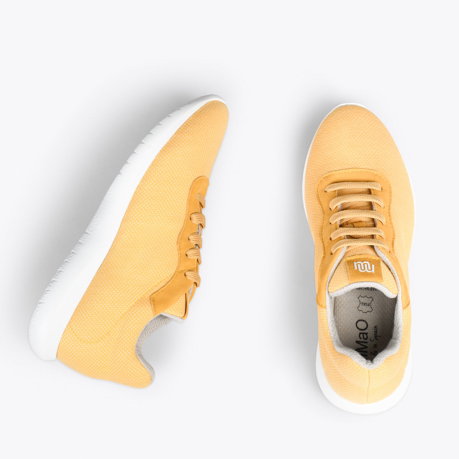 YOGA – Zapatillas deportivas de lana merino AMARILLO