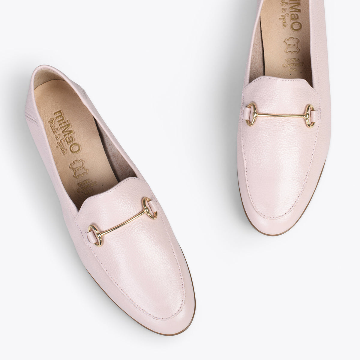 STYLE – Mocasines planos ROSA con adorno metalizado
