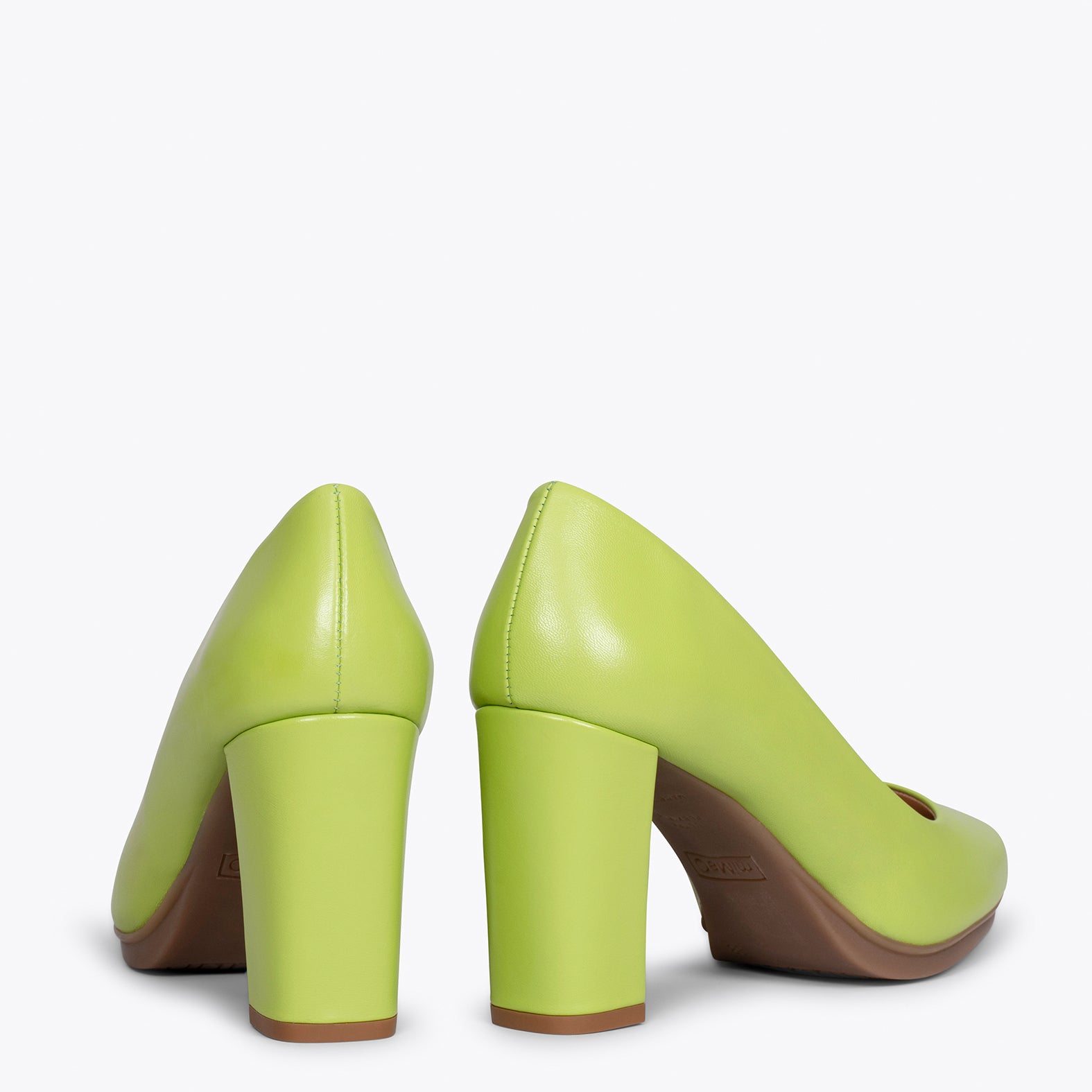 URBAN SALON – GREEN nappa leather high heel