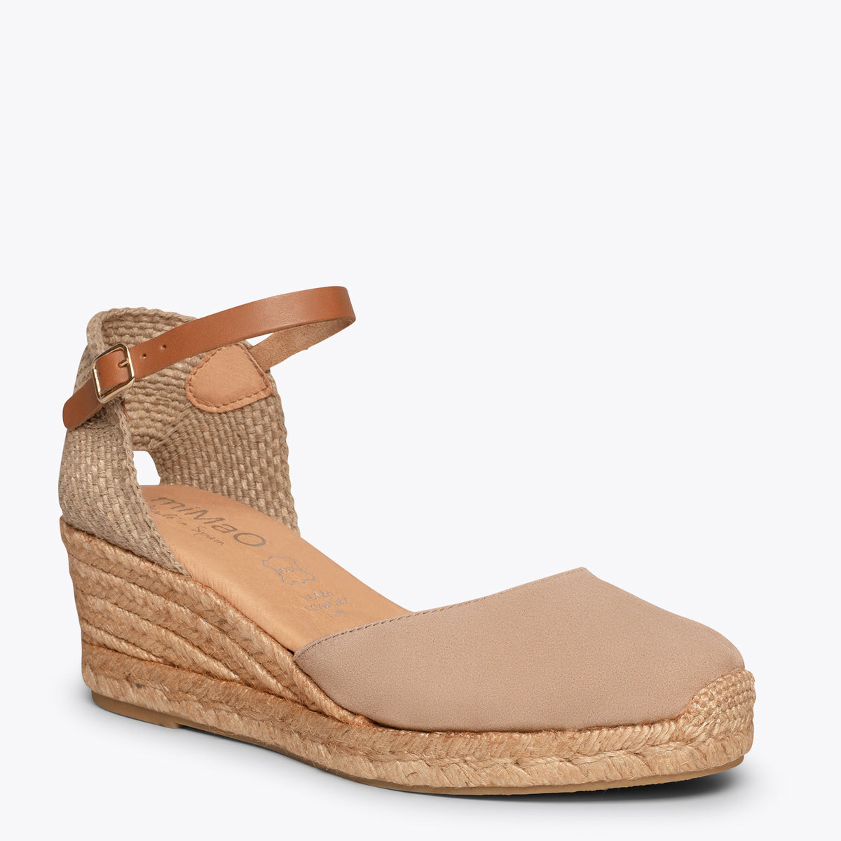 ALTEA - NUDE mid-wedge espadrille
