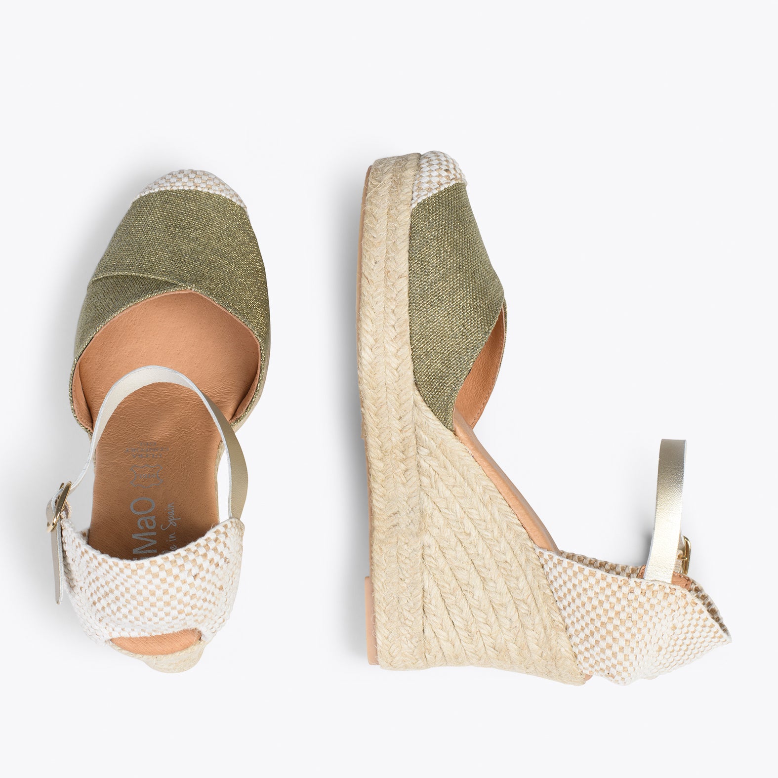 CONIL – Cuñas de esparto KAKI de lino