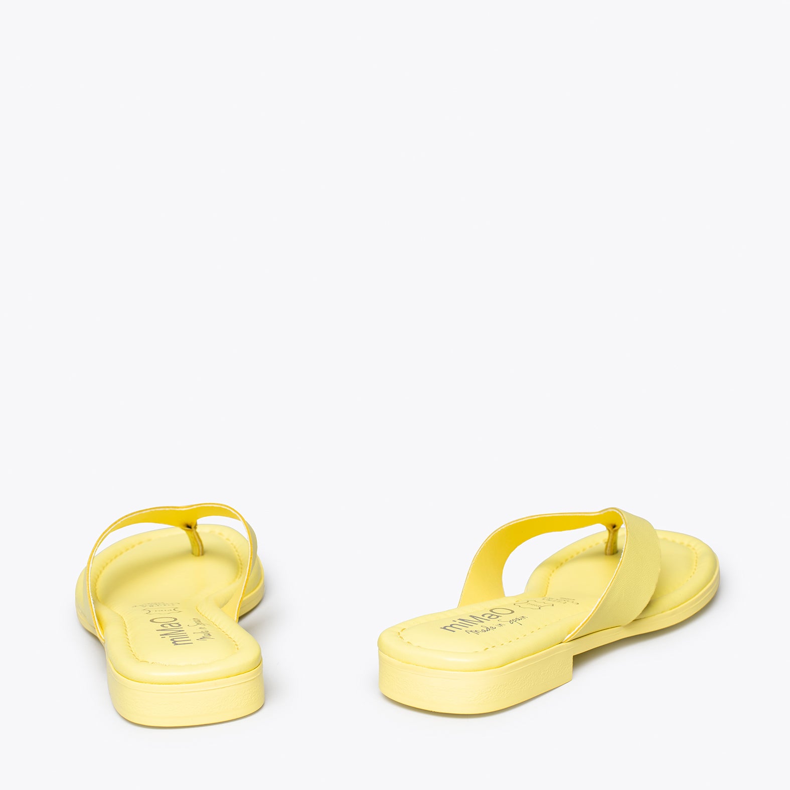 FLIP FLOP - Sandalias de dedo planas AMARILLAS