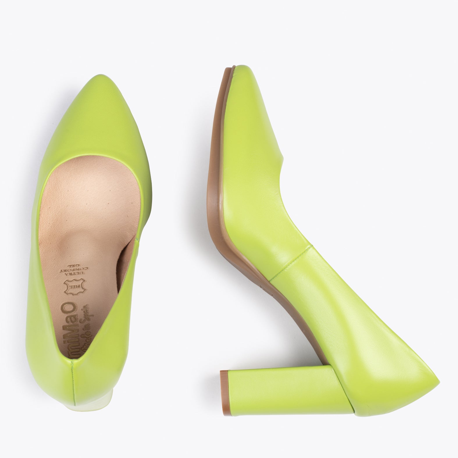 URBAN SALON – GREEN nappa leather high heel
