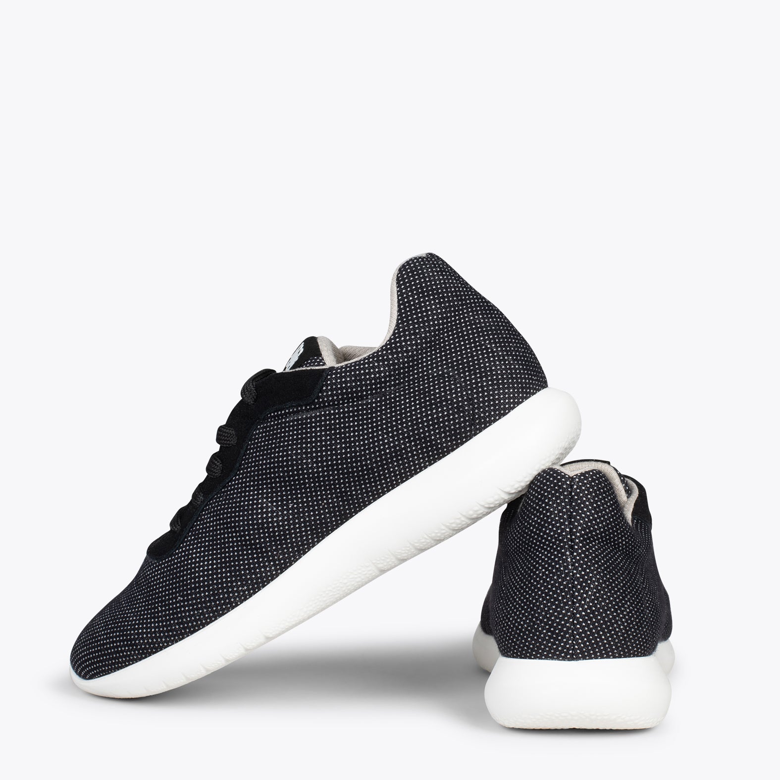 YOGA – Zapatillas deportivas de lana merino NEGRO