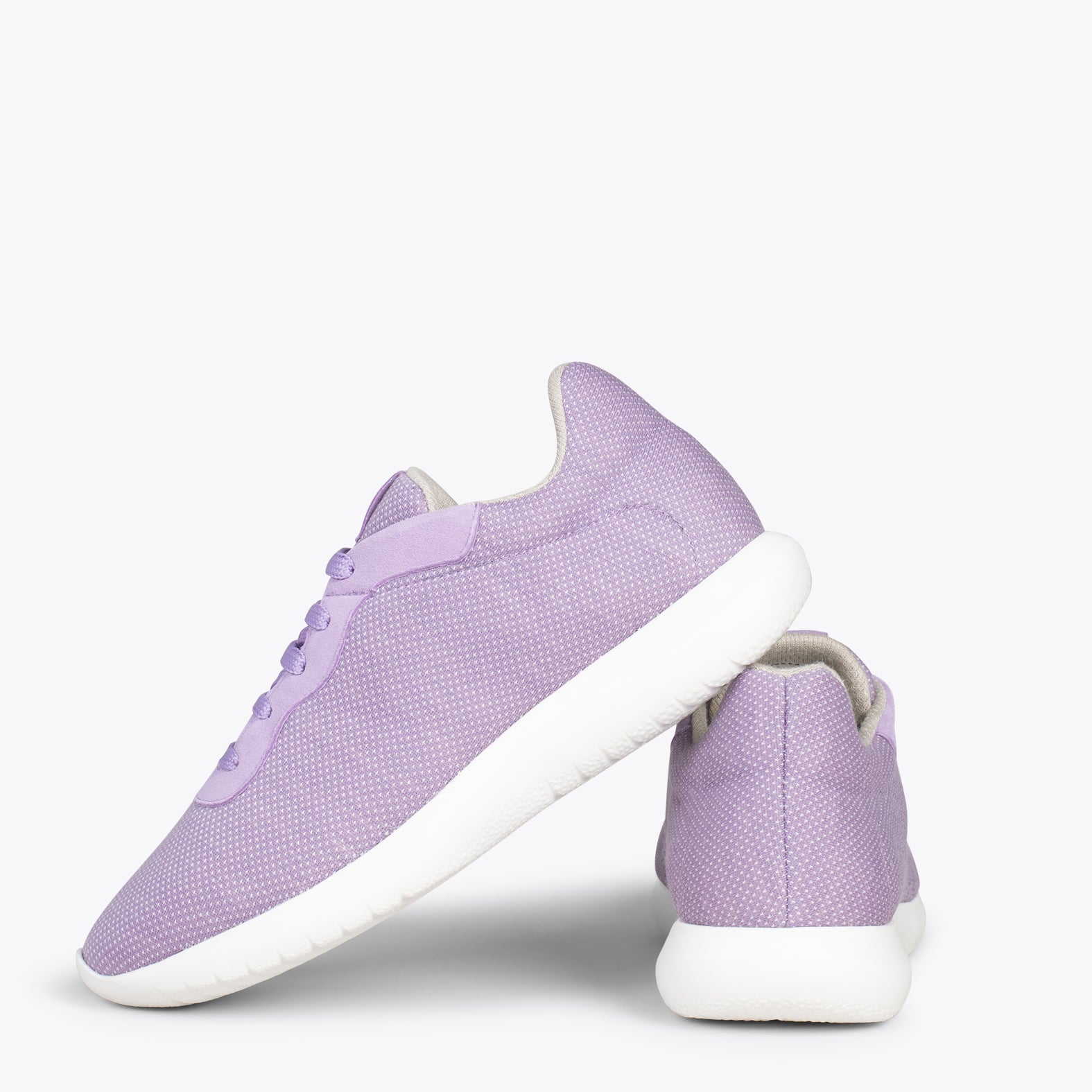 YOGA – Zapatillas deportivas de lana merino LILA