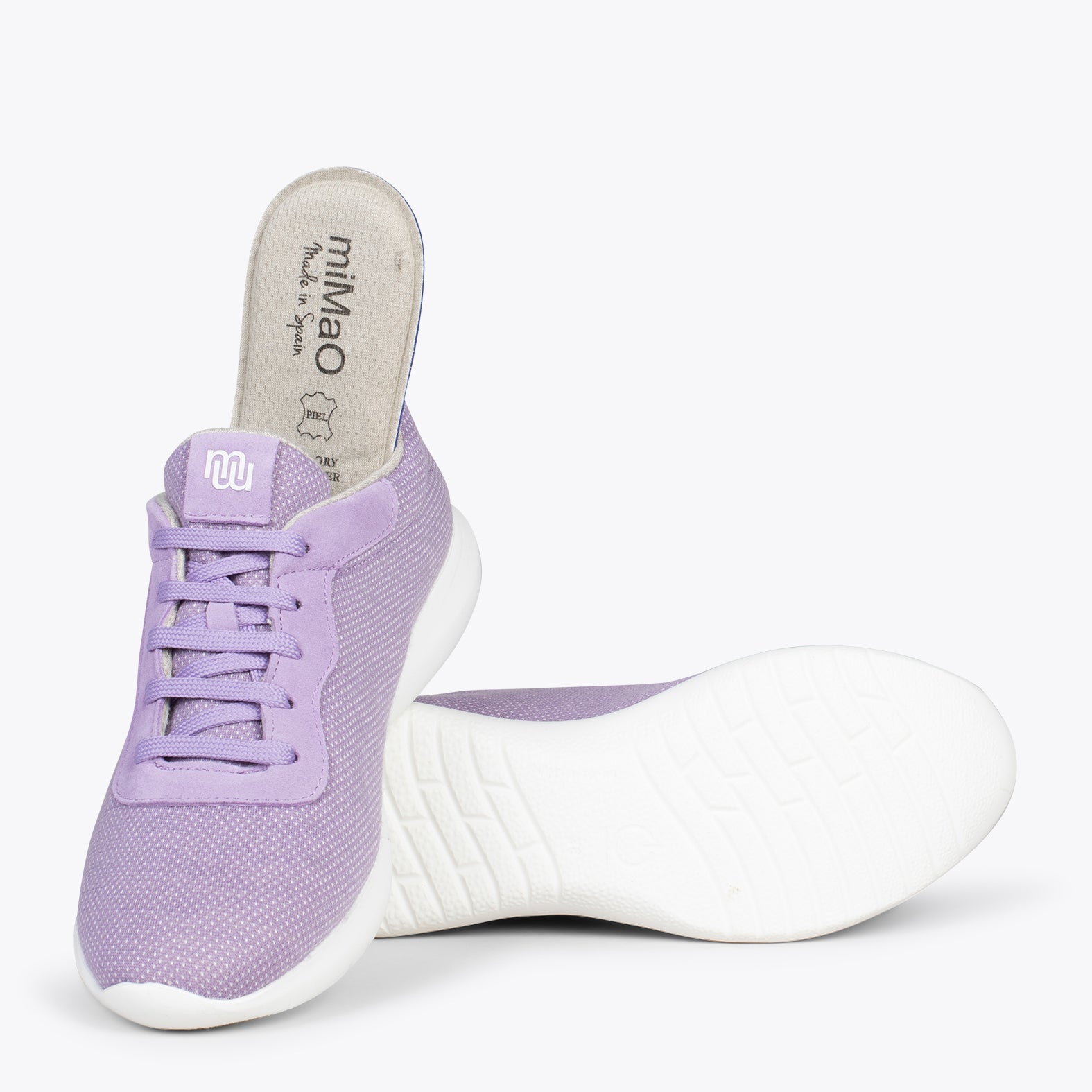 YOGA – Zapatillas deportivas de lana merino LILA
