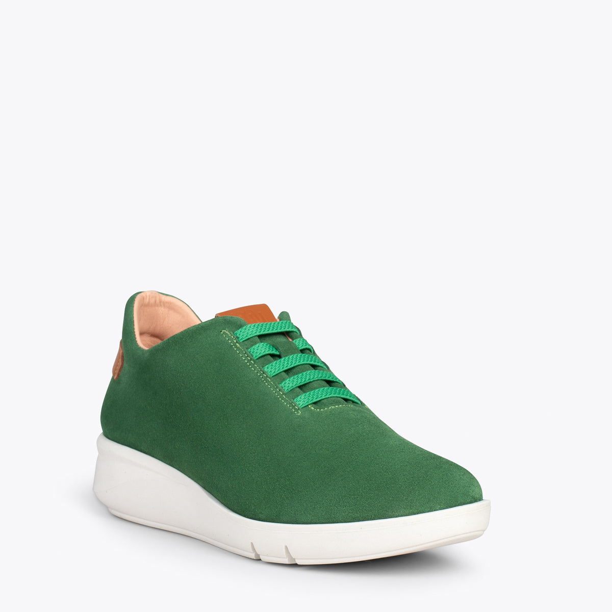 FLY – GREEN casual sneaker with elastic laces