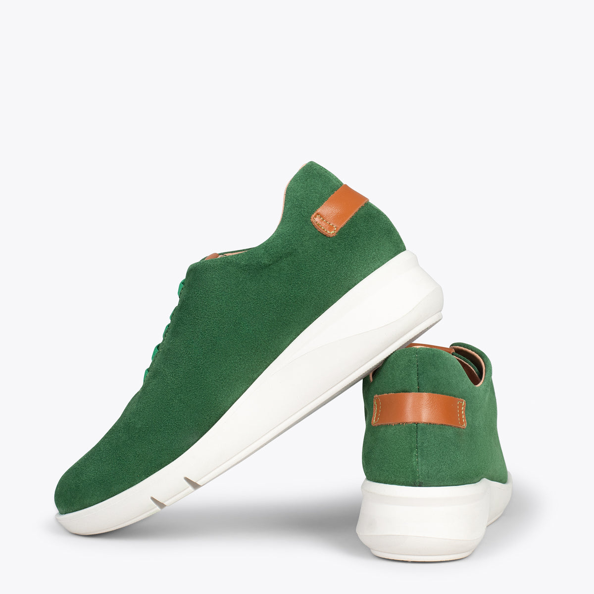 FLY – GREEN casual sneaker with elastic laces