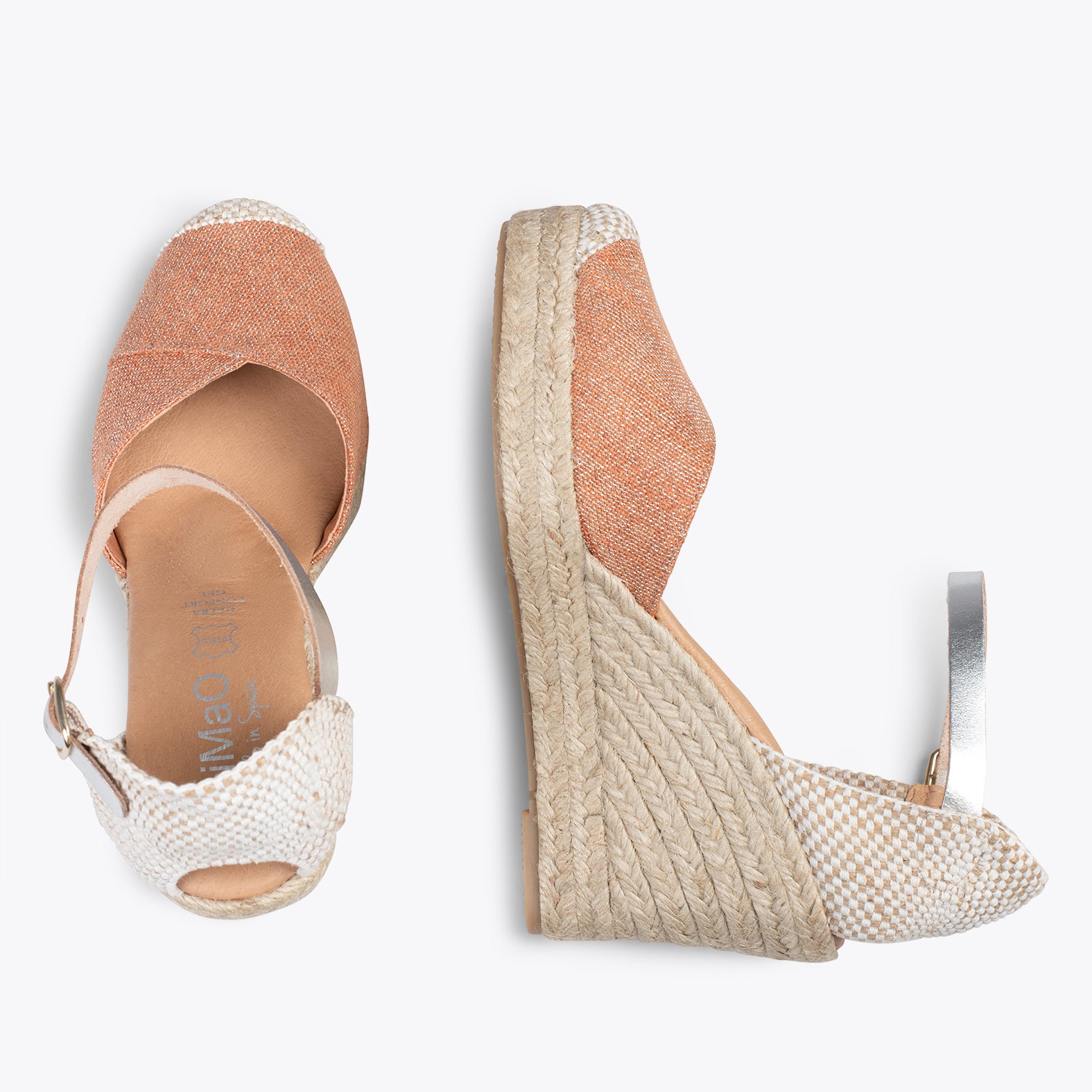 CONIL – Cuñas de esparto NARANJA de lino